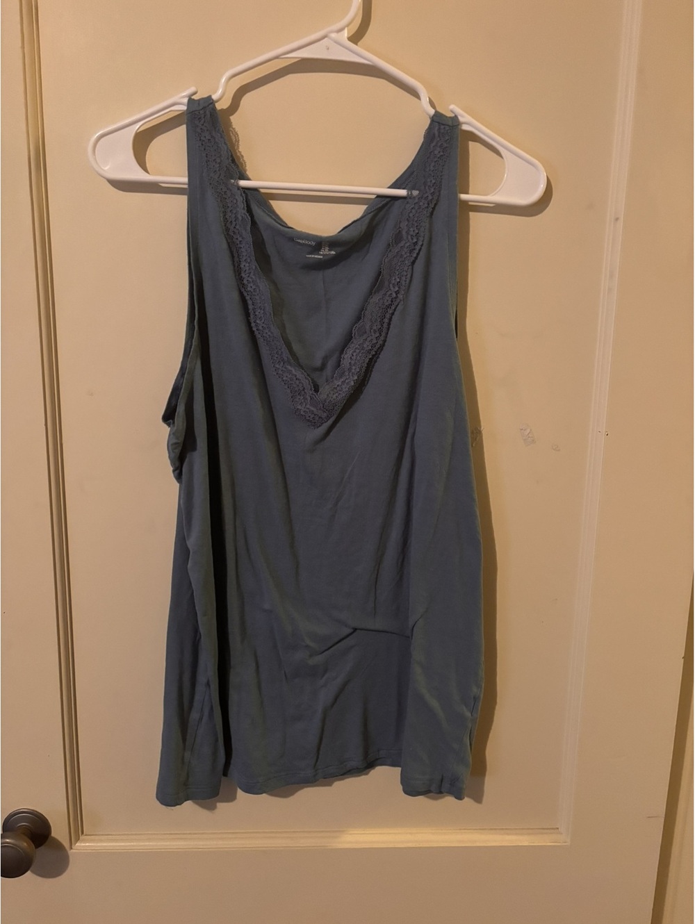 GapBody Women's Lace Trim Tank Top Size XL